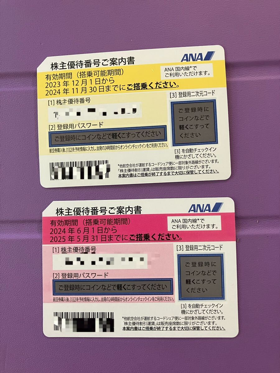 ANA all day empty stockholder complimentary ticket 2 pieces set * postage included 