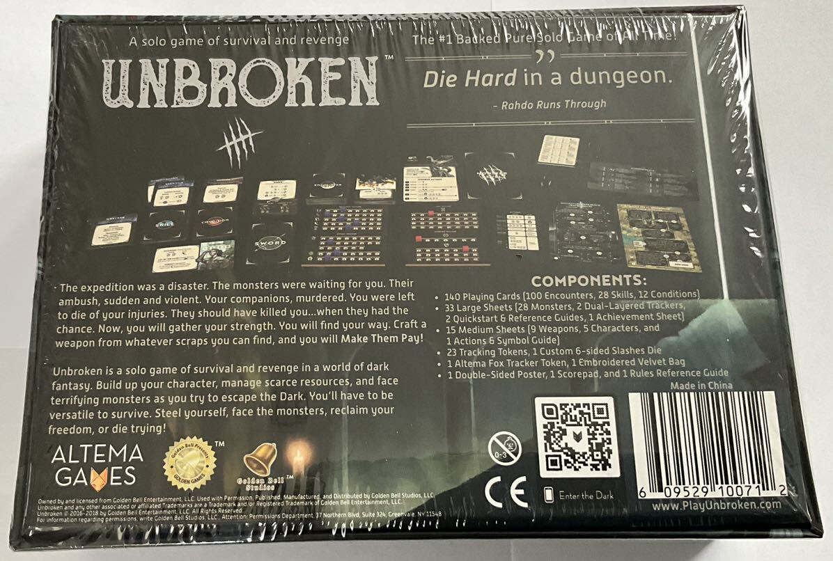 アンブロケン　ボードゲーム キックスターター版 Unbroken board game KS ed._画像2