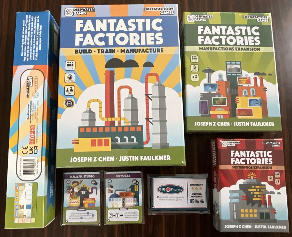 ファンタスティック・ファクトリー　ボードゲーム キックスターター版 Fantastic Factories board game Kickstarter All-in Pledge_画像2