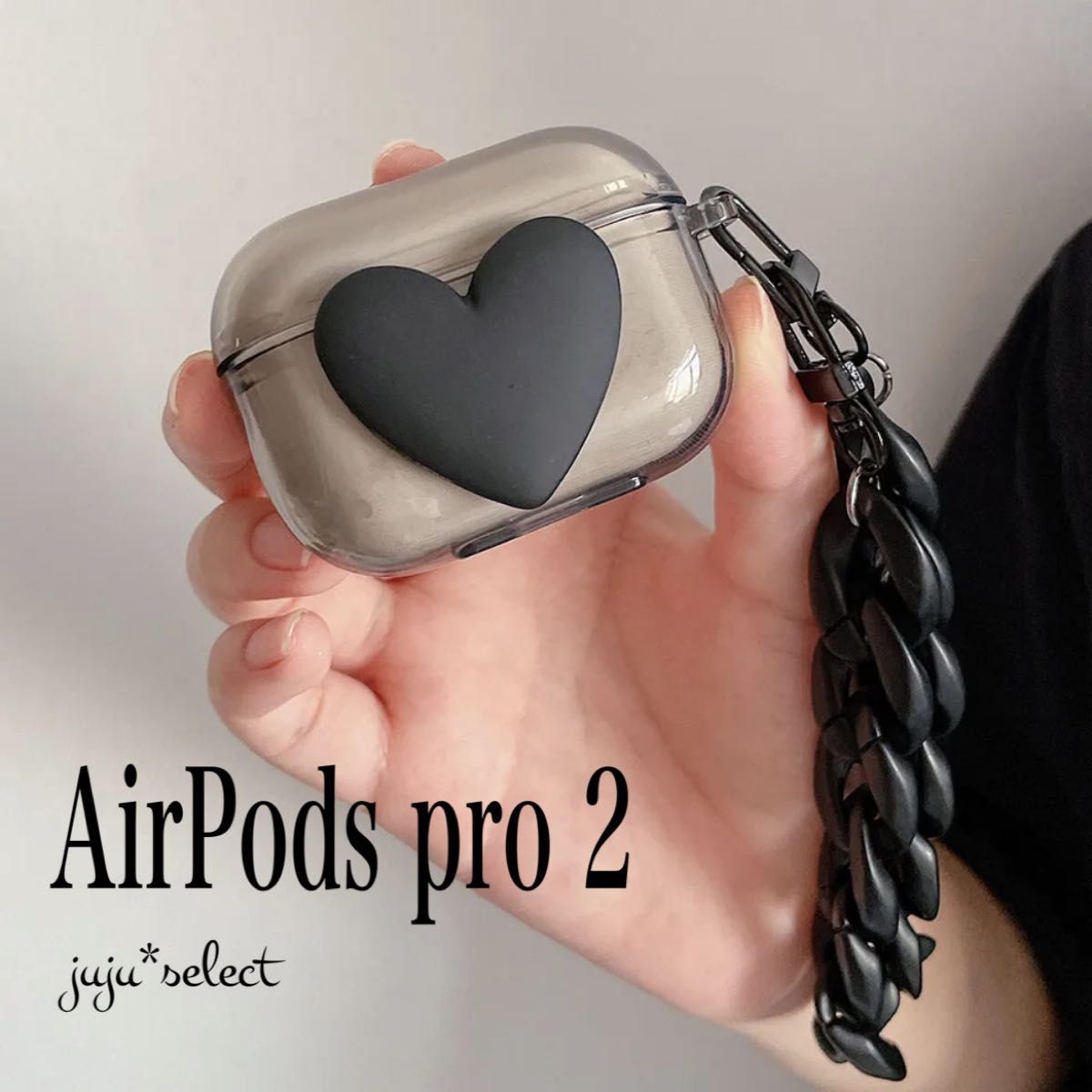 AirPods pro 第2世代ケース イヤフォンケース イヤホンケース AirPods pro2 ケース クリアケース ハート 