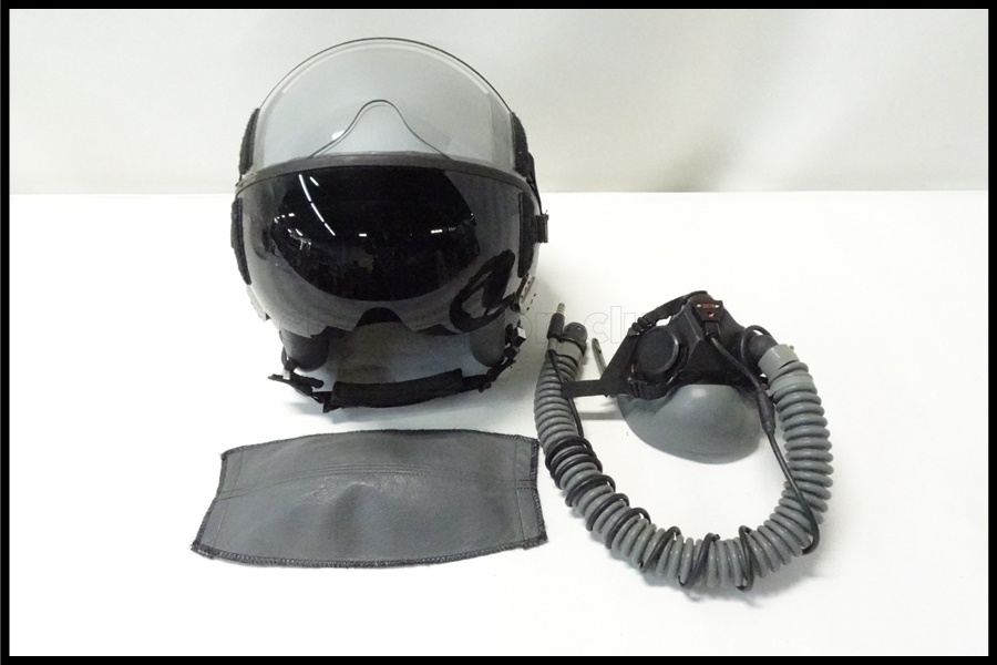 東京)米軍実物/HGU-55/P フライトヘルメット サイズXL＆MBU-20/P酸素マスク一式の画像1