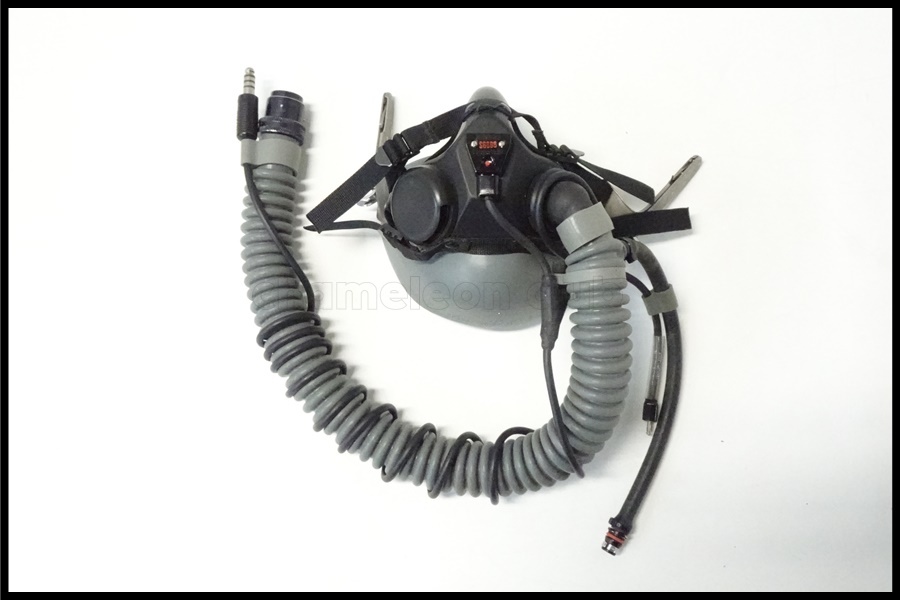 東京)米軍実物/HGU-55/P フライトヘルメット サイズXL＆MBU-20/P酸素マスク一式の画像7