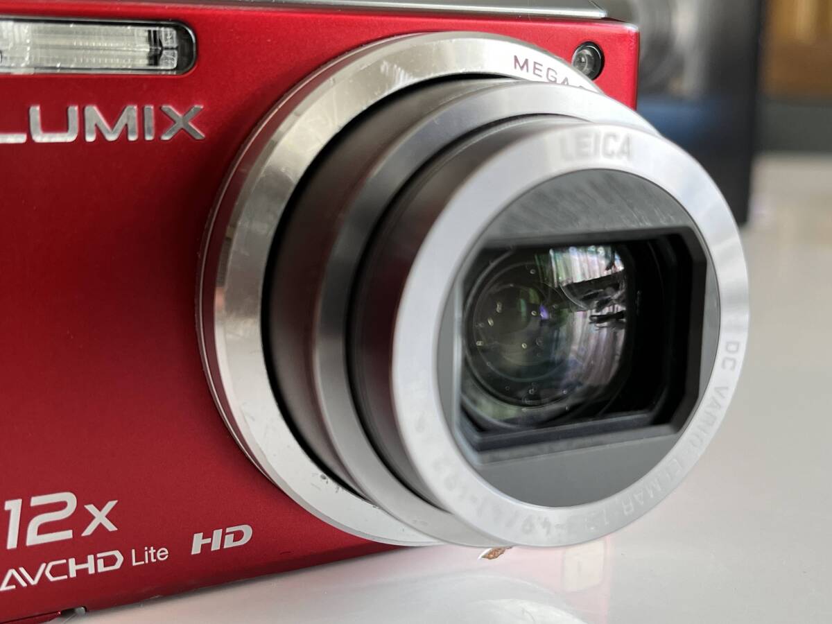 【箱付き】LUMIX DMC-TZ7 レッド　中古、キズ有_画像6