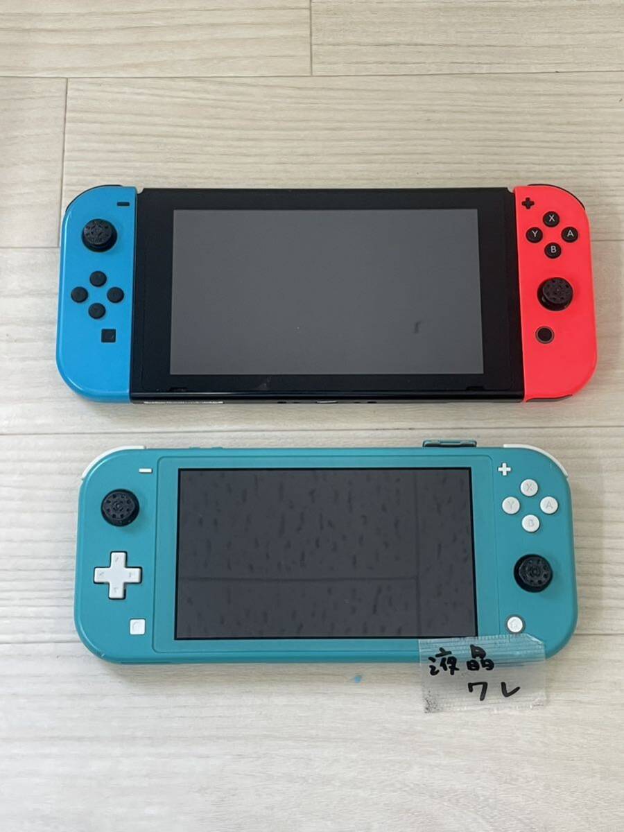 新しいスタイル ネオンレッド 本体 Switch Nintendo ■ ブルー《HAC-001》 ジャンク 2台まとめて ターコイズ《HDH-001》 Lite Switch ニンテンドースイッチ本体