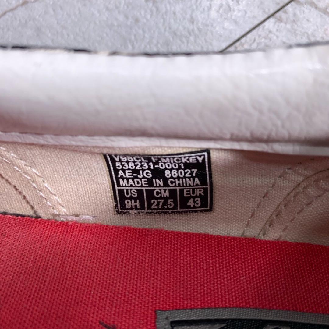 希少 VANS スリッポン ミッキー コラボ 総柄 USA 9.5 27.5cm