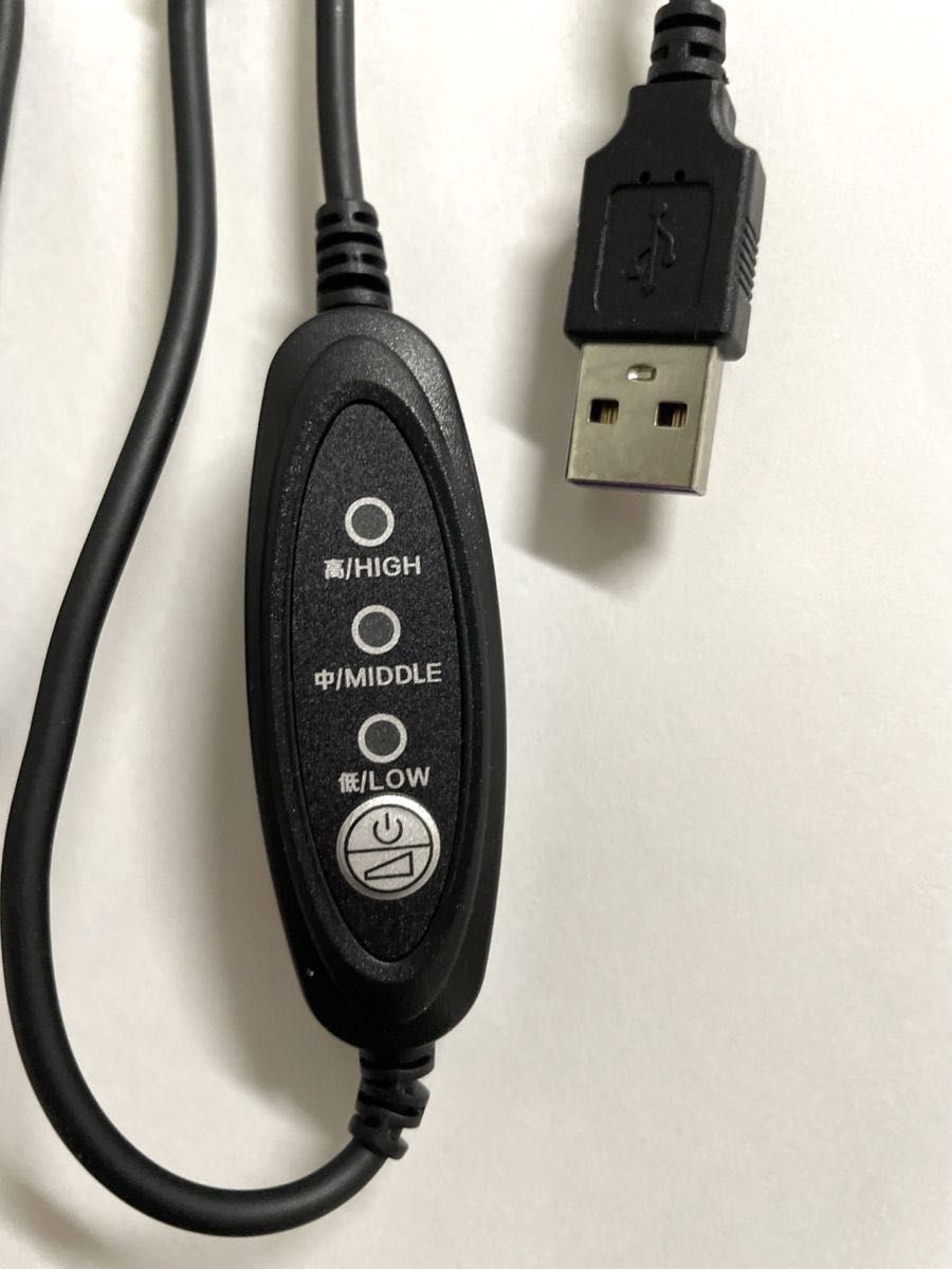 作業服 ファン 用 互換USB ケーブル  3段階風力調整  過負荷保護 新品未使用