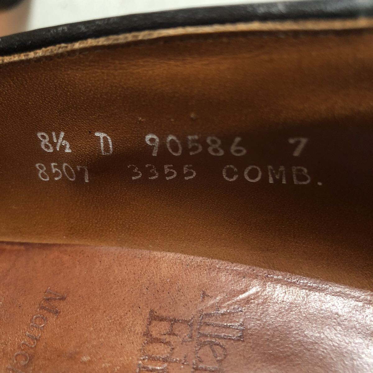 【美品】 Allen Edmonds 革靴 26.5cm US8.5 マンチェスター Manchester タッセル ビンテージ アレンエドモンズ ローファー USA レザー_画像10