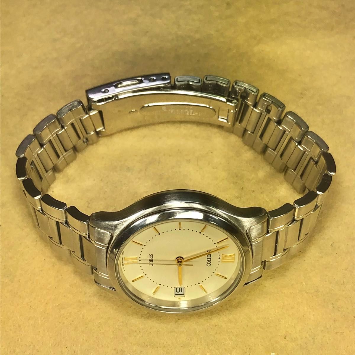 セイコー スピリット 7N42-6110 アナログ クォーツ デイデイト メンズ腕時計