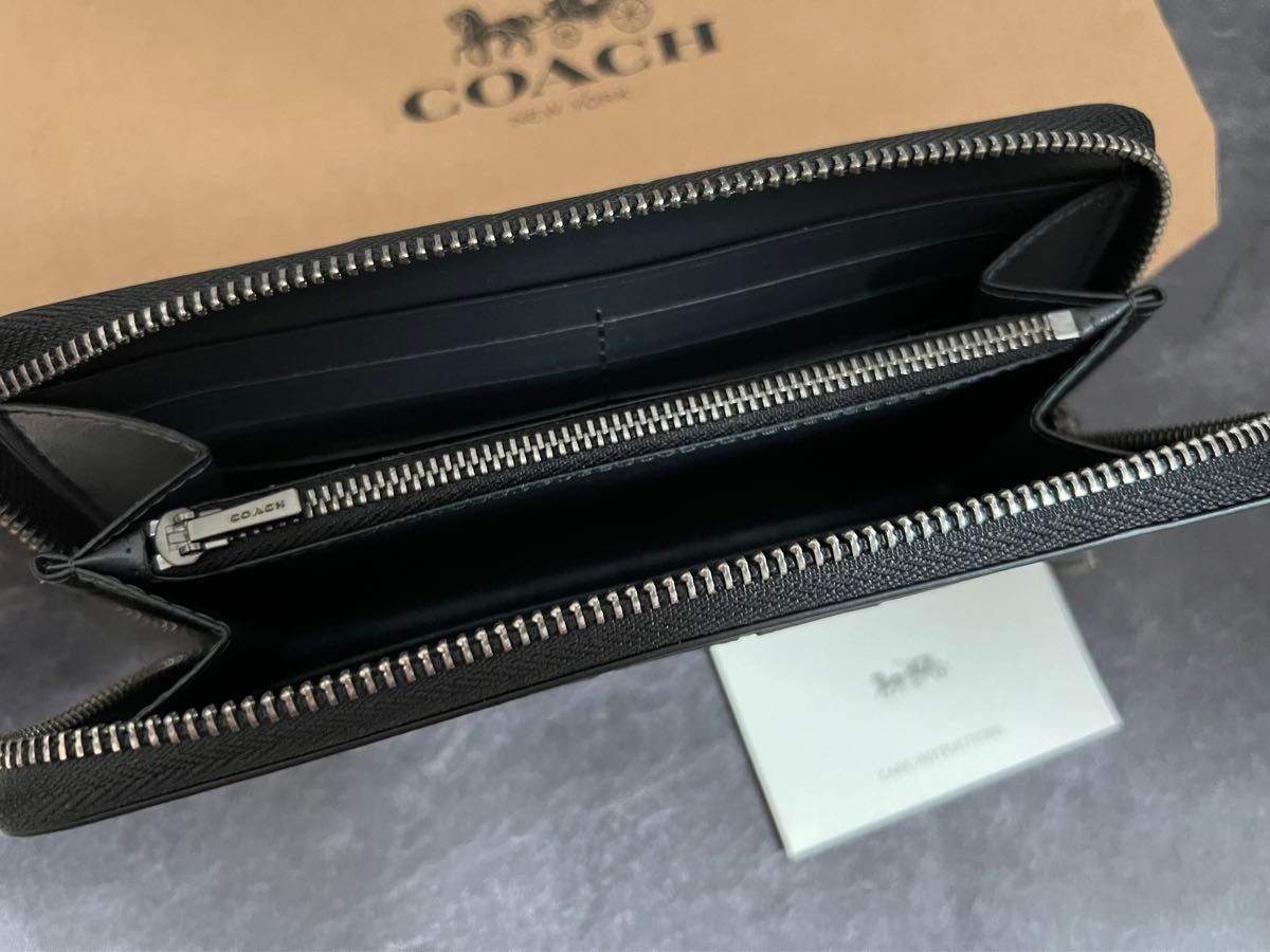 新品】coach 財布 長財布 メンズ ブラック ブルー コーチ|Yahoo 新品】coach 財布 長財布 メンズ ブラック ブルー コーチ|Yahoo