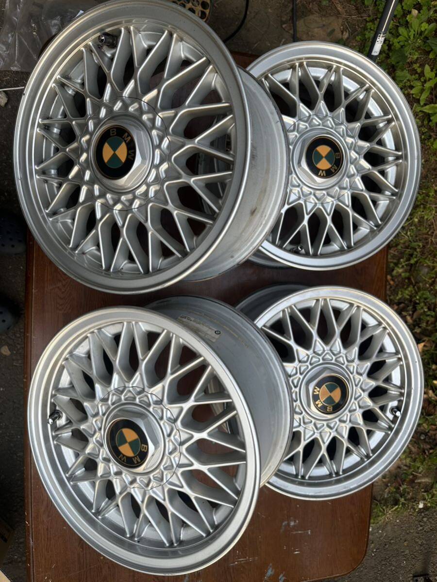 BMW BBS 14インチ 6.5J 4穴 純正ホイール BMW BBS ホイール 4本セット 美品 ホイール BMW ホイール 14インチ 4穴 6.5Jの画像1