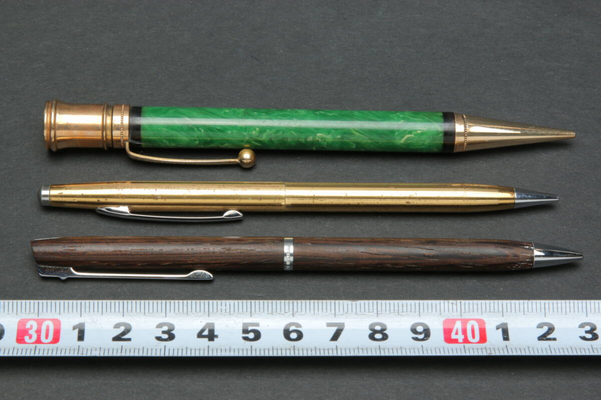 5706 シャープペン 3本 HALLMARK ホールマーク 回転式鉛筆 木製USA Bradley USA 回転式鉛筆 Parker Duotold 回転式鉛筆の画像1