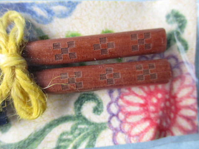 琉球 箸　ミンサー織り 箸袋　未開封品_画像2