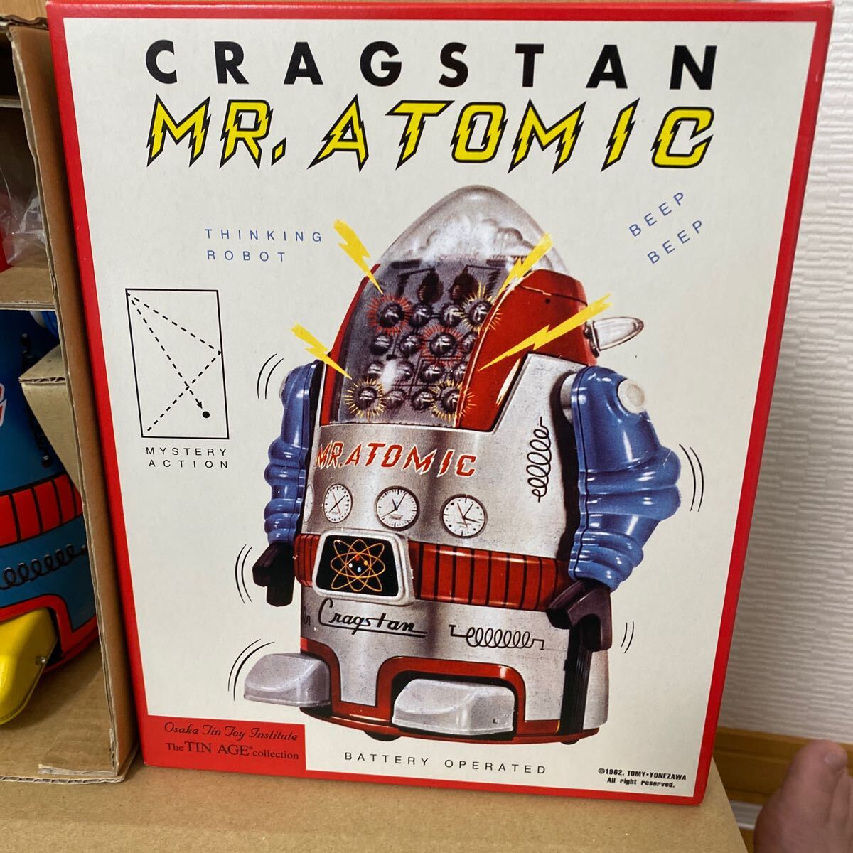 ⑩ Osaka жестяная пластина Mr. атомный голубой VERSION робот жестяная пластина 