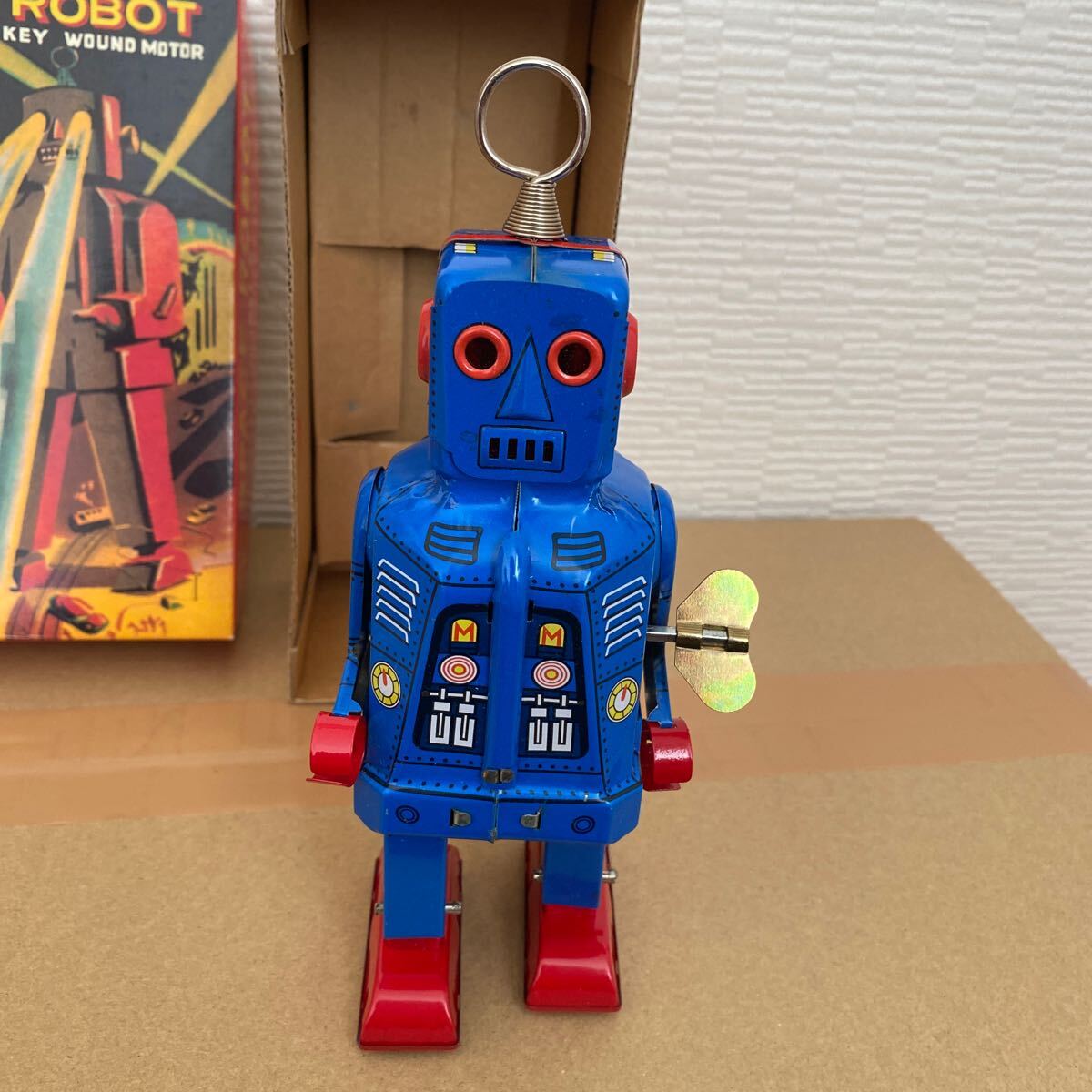 ② Space робот жестяная пластина SPACEROBOT синий 
