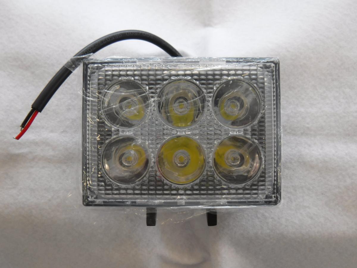 【18-67】ジェットイノウエ　WL-26 LEDワークランプ 角型　DC12V～DC80V使用可能　LEDマーカー　作業灯　照明　JETイノウエ　【2点セット】_画像2