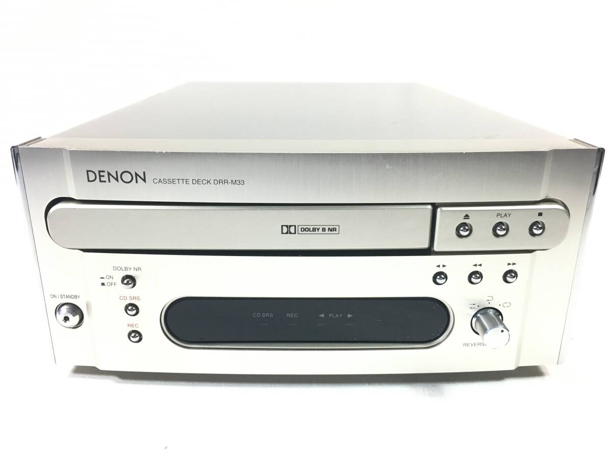 ＤＥＮＯＮ　ＤＲＲ－Ｍ３３　オートリバース　カセットデッキ　ベルト交換済　操作パネル内部スイッチ全品新品交換済　取扱説明書コピー付_画像1