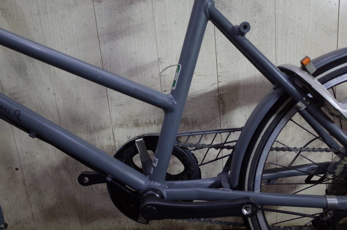 人気美品！ブリヂストン MarkRosa M7 MRK07T 20型　アルミ シマノ7速 AUTO LED仕様 minivelo　GREY_画像4