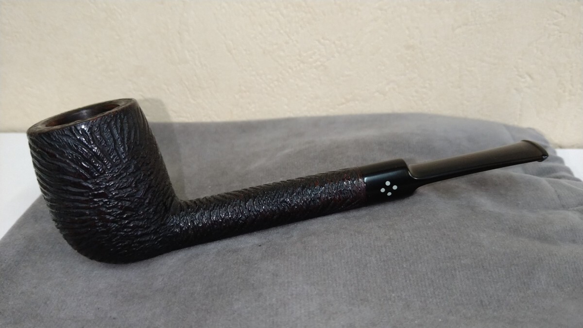 Sasieni FOUR DOT RUSTIC 'STAMFORD' LONDON MADE MADE IN ENGLAND Saddle Lovat, Estate Pipe 喫煙具 パイプ_画像1