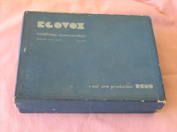 蓄音機にセットして使うディスク式録音器具 EGOVOX_画像6