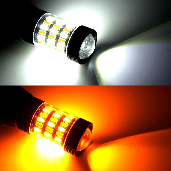 1円~ T20 LED 無極性 ハイフラ防止抵抗付き 60連 ピンチ部違い 白 黄 ウインカーポジションキット ラバーソケット 汎用 ホワイト アンバーの画像2