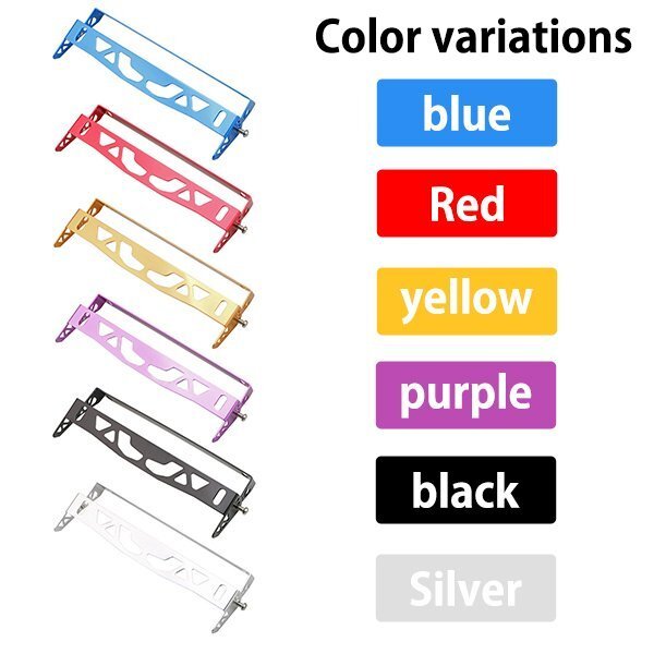 1 jpy ~ number stay angle adjustment possible is possible to choose color 6 color black silver blue red purple yellow all-purpose type light weight number plate 