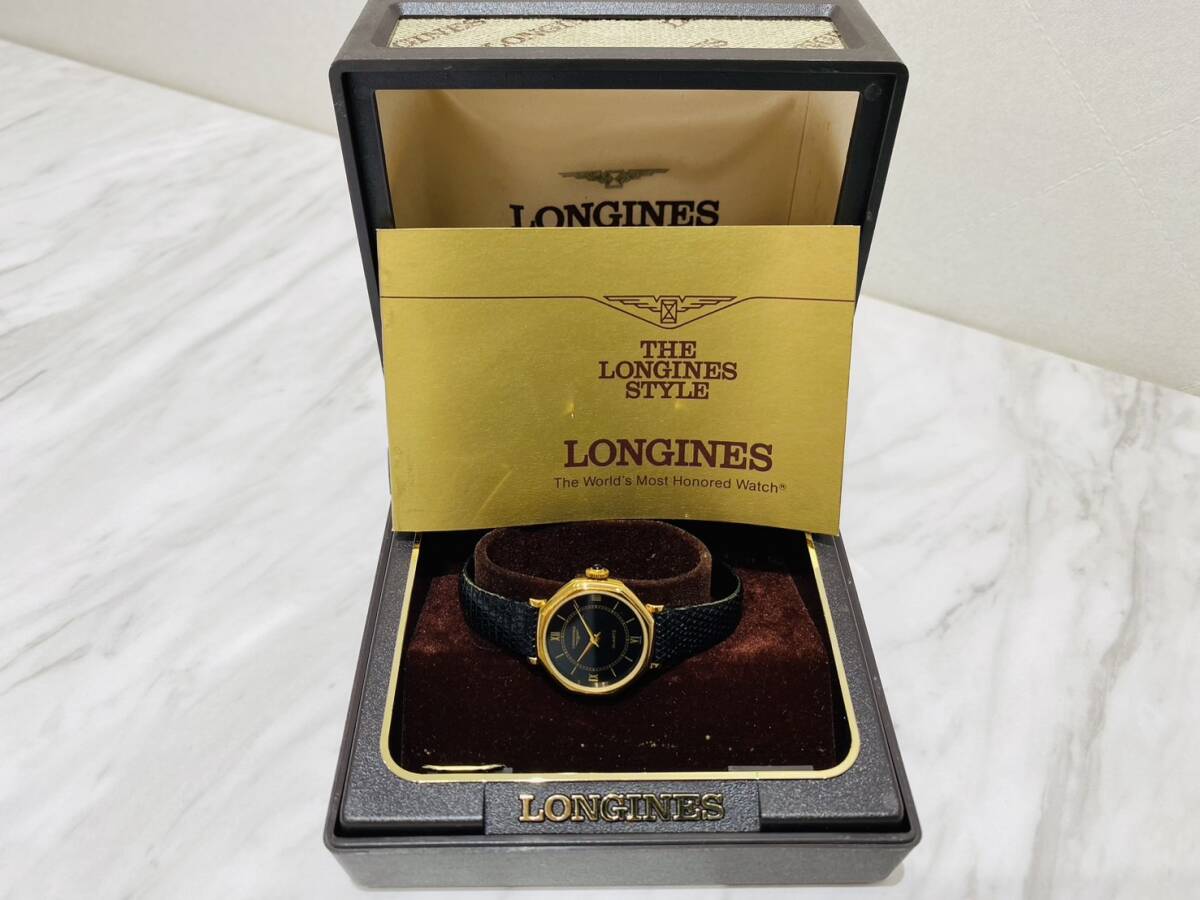 A2033 LONGINES ロンジン オクタゴン 八角形 腕時計 保管現状品_画像1