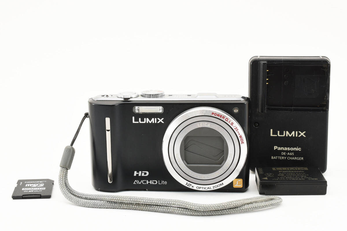 Panasonic LUMIX DMC-TZ10 パナソニック コンパクトデジタルカメラ 充電アダプター付 [正常動作品] #2116720A_画像1