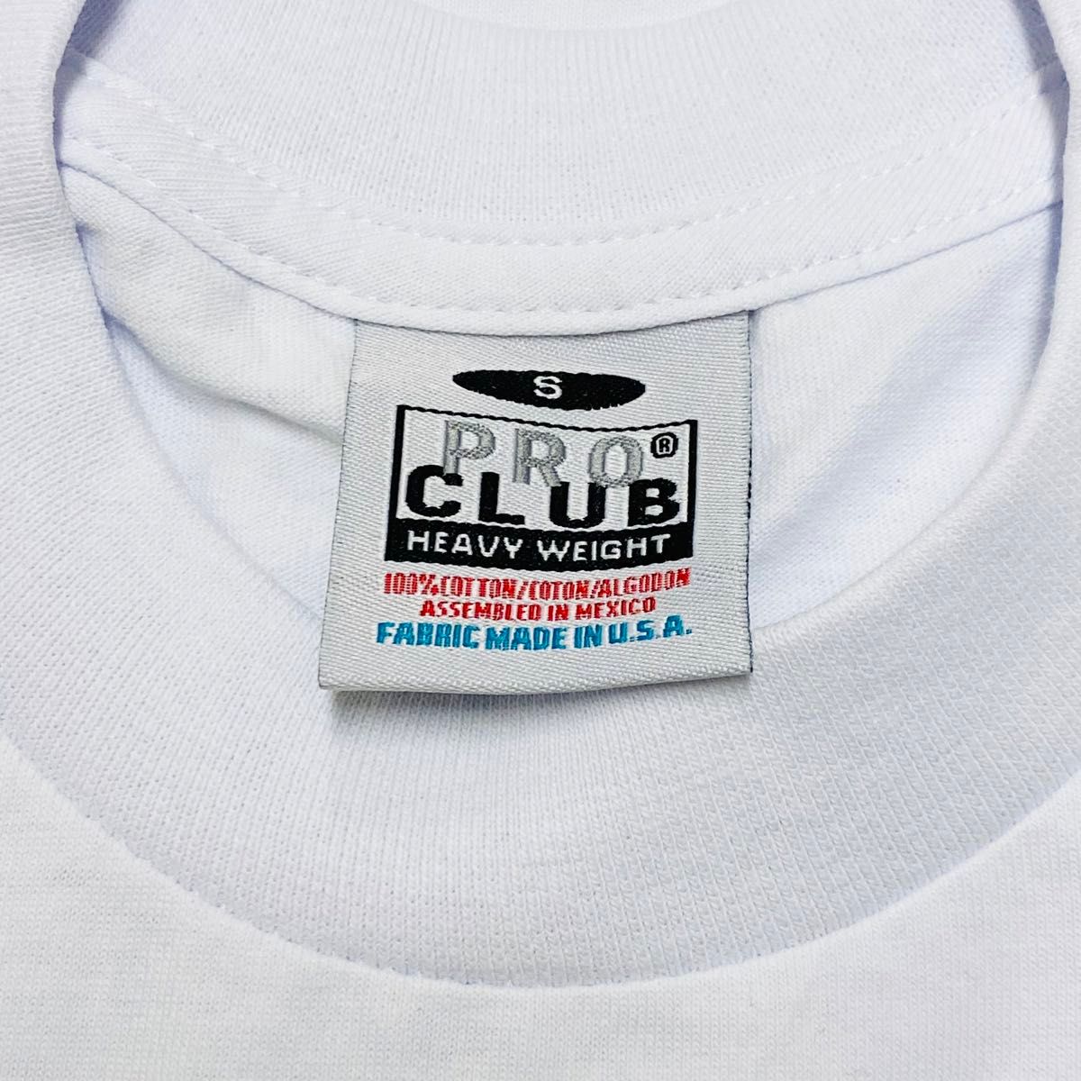 新品未使用 プロクラブ 厚手 無地 半袖Tシャツ 半Ｔ ヘビーウエイト 白 ホワイト Lサイズ PROCLUB