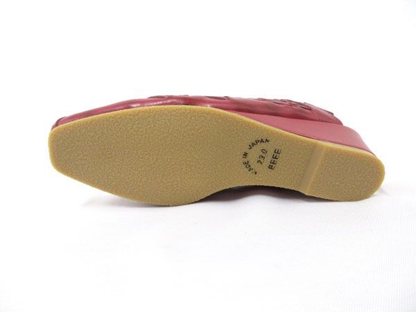  postage 300 jpy ( tax included )#zf400#Jwinkle back strap sandals 23cm red Brown 12080 jpy corresponding [sin ok ]