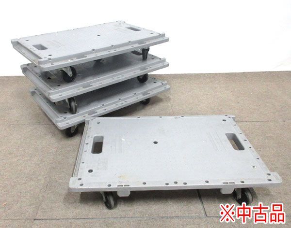  postage 300 jpy ( tax included )#rr059# day . industry Mini carrier connection flat cart 4 point * used [sin ok ]