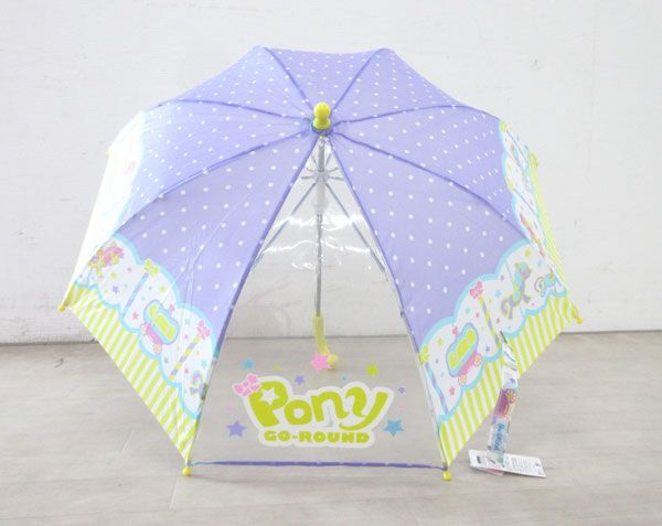  стоимость доставки 300 иен ( включая налог )#fm836# Kids зонт ручной стакан волокно прозрачный окно есть лиловый 45cm 1 2 шт [sin ok ]