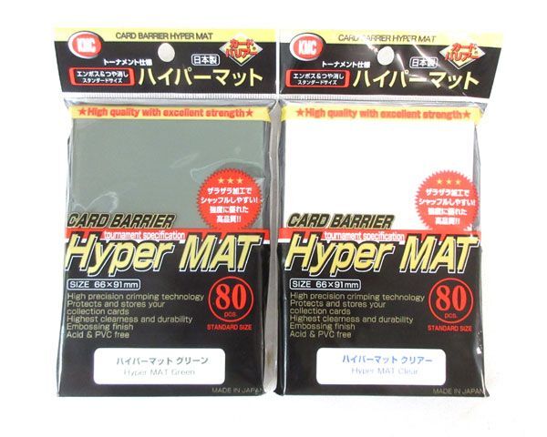 送料300円(税込)■cd001■KMC カードバリアー ハイパーマットシリーズ スリーブ 80枚入 2種 11点【シンオク】_画像2