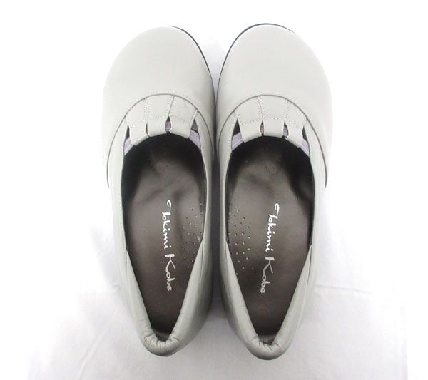  postage 300 jpy ( tax included )#zf315# lady's hour see. shoes pumps 22.5cm gray [sin ok ]