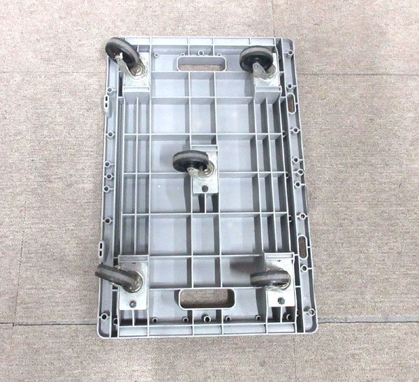  postage 300 jpy ( tax included )#rr059# day . industry Mini carrier connection flat cart 4 point * used [sin ok ]