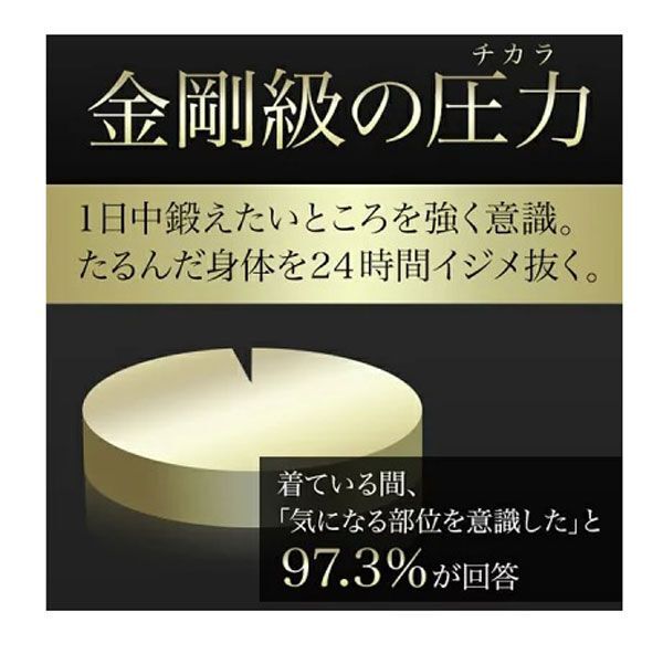 送料300円(税込)■em759■メンズ 金剛筋シャツ 半袖 加圧インナー ホワイト L 6点【シンオク】_画像5