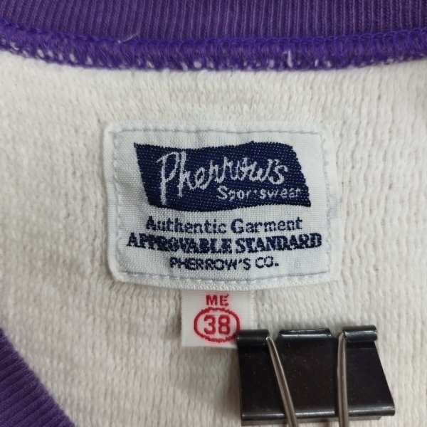 E27 Pherrow\'s Fellows pie ru tank top American Casual switch one Point embroidery bai color white purple men's size 38