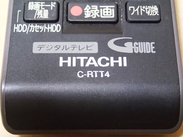 〈 HITACHI テレビ リモコン C-RTT4 C-RT4 〉_画像4