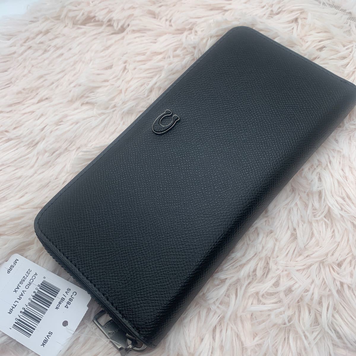 新品COACHコーチ長財布ブラック　シグネチャー メンズ_画像1