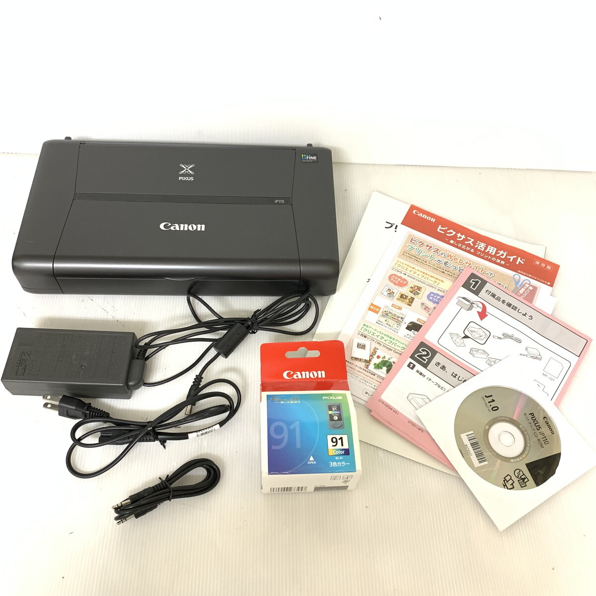 Canon キャノン PIXUS ピクサス プリンター iP110 RMC:K10404 通電のみ確認済 中古(M0510-1)_画像1