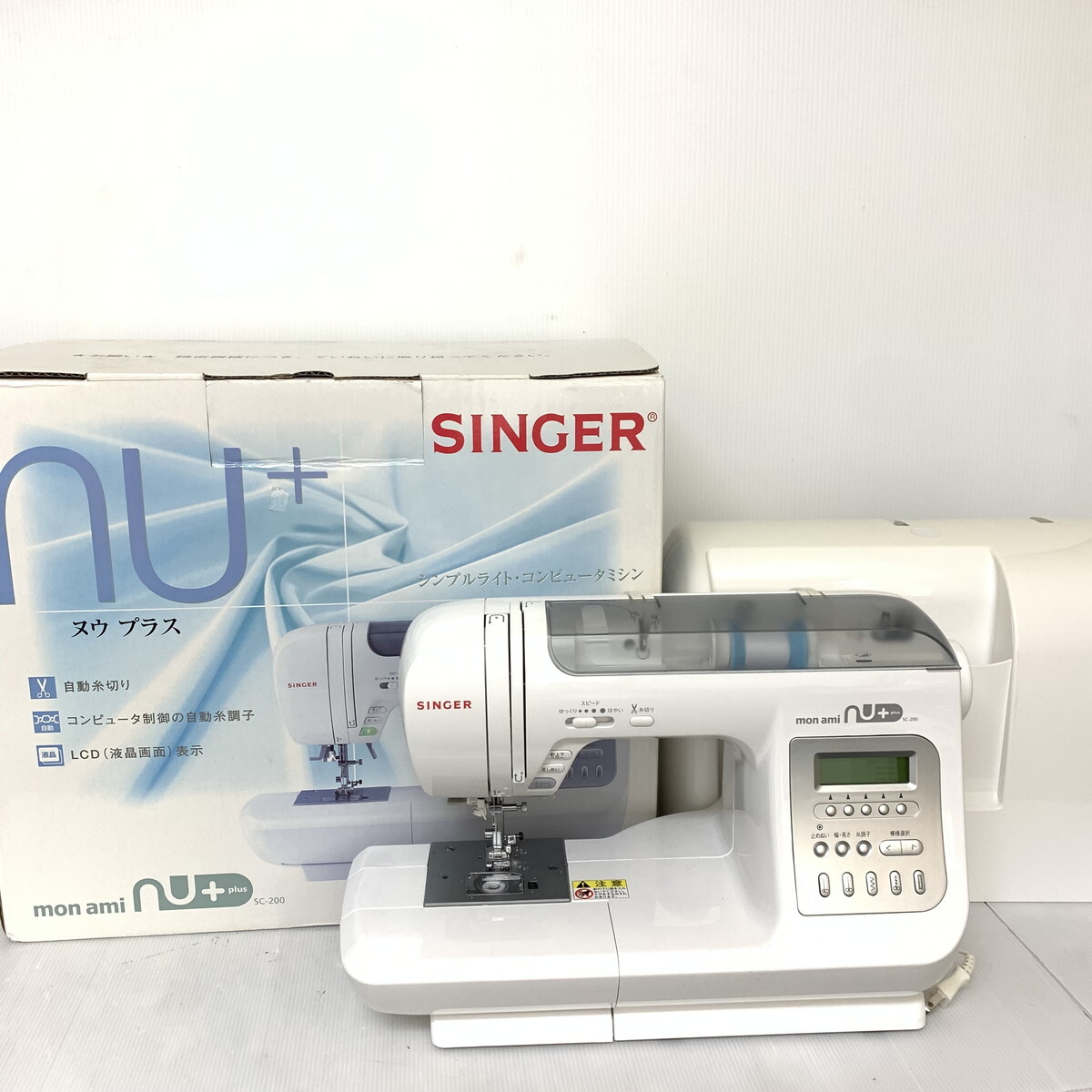 SINGER シンガー ミシン SC-200 ヌウプラス 2018年製 中古(M0510-3)_画像1