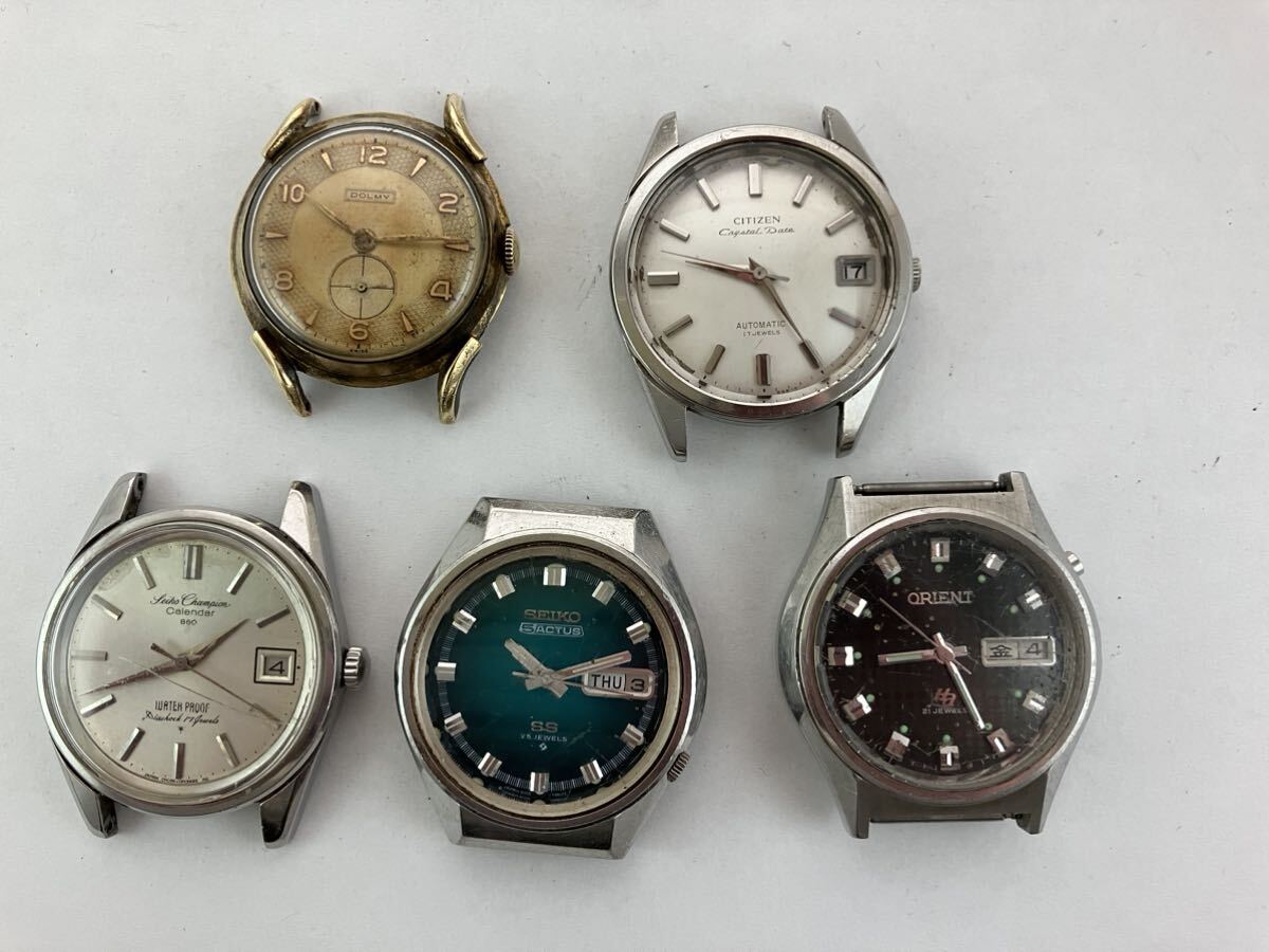 ジャンク セイコーシチズン オリエント 腕時計 swiss made 手巻き 自動巻き 動作品 アンティーク seiko citizen orient dolmy 1円〜の画像6