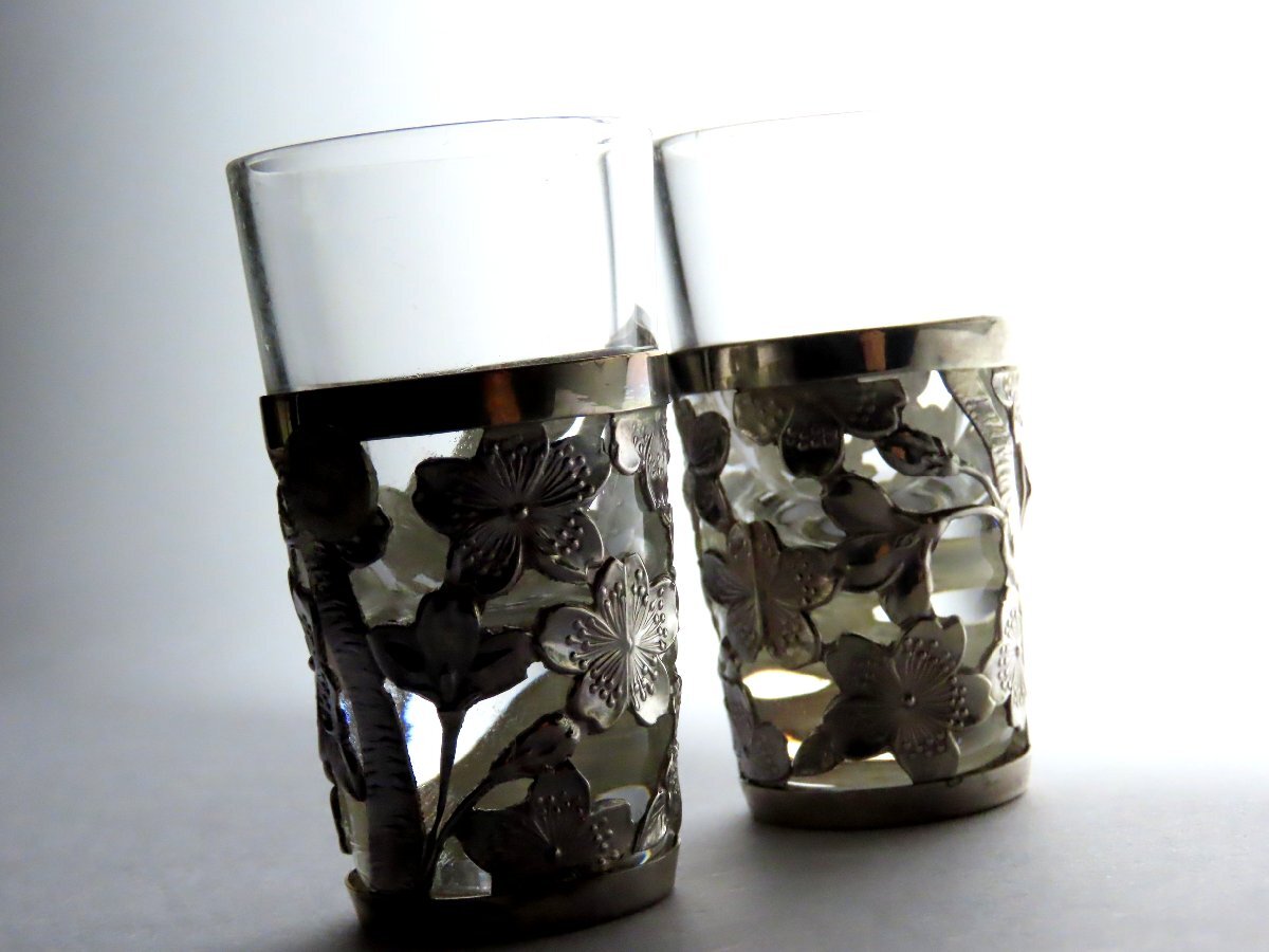 ■銀製  ペア・リキュールグラス  ショットグラス  鵜飼貴金属製作所   〈同梱対象商品〉の画像2