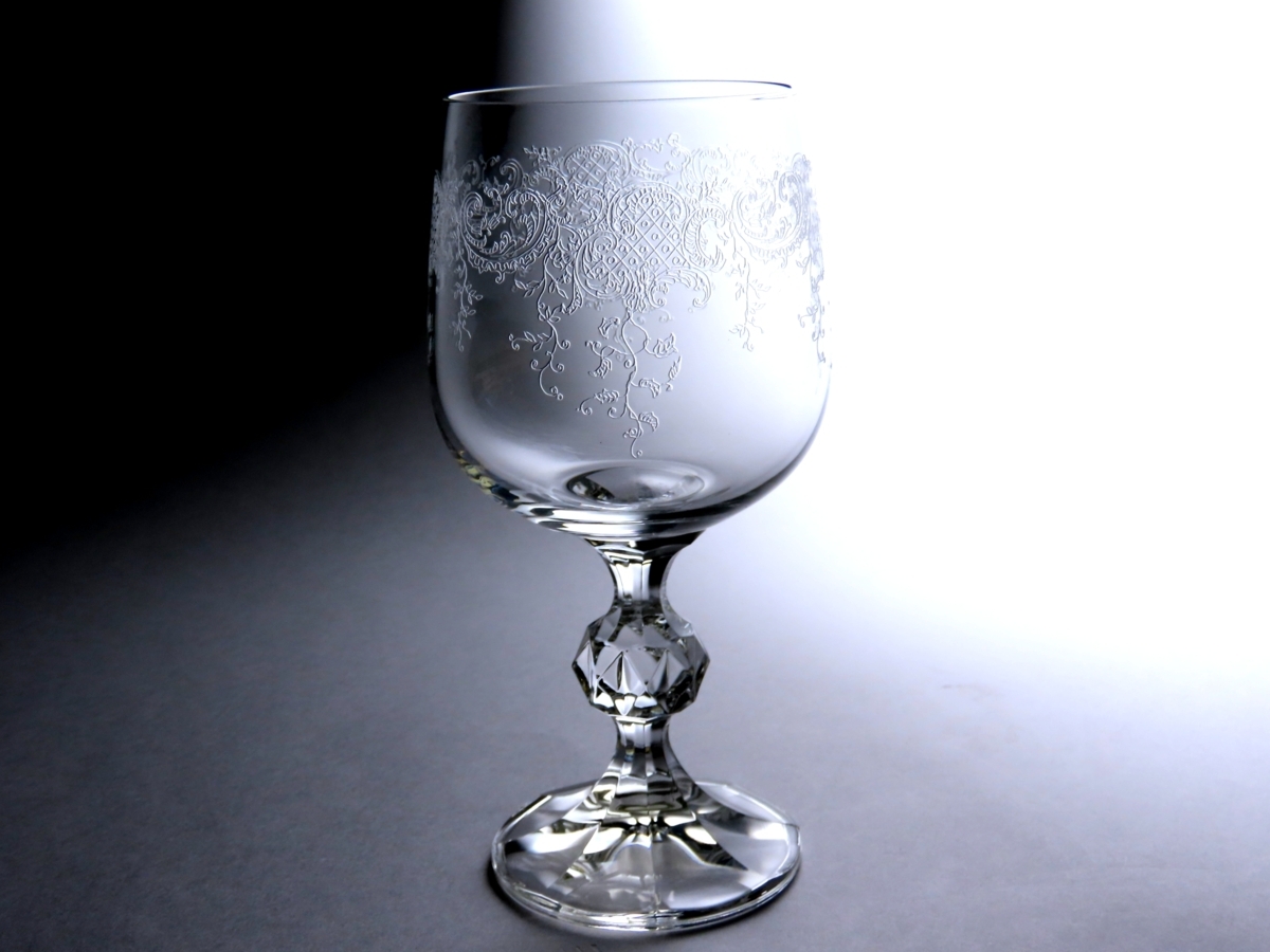 ■ボヘミアグラス  ワイングラス５ＰＣＳセット  クリスタルグラス  ボヘミアガラス  新品   〈同梱対象商品〉の画像2