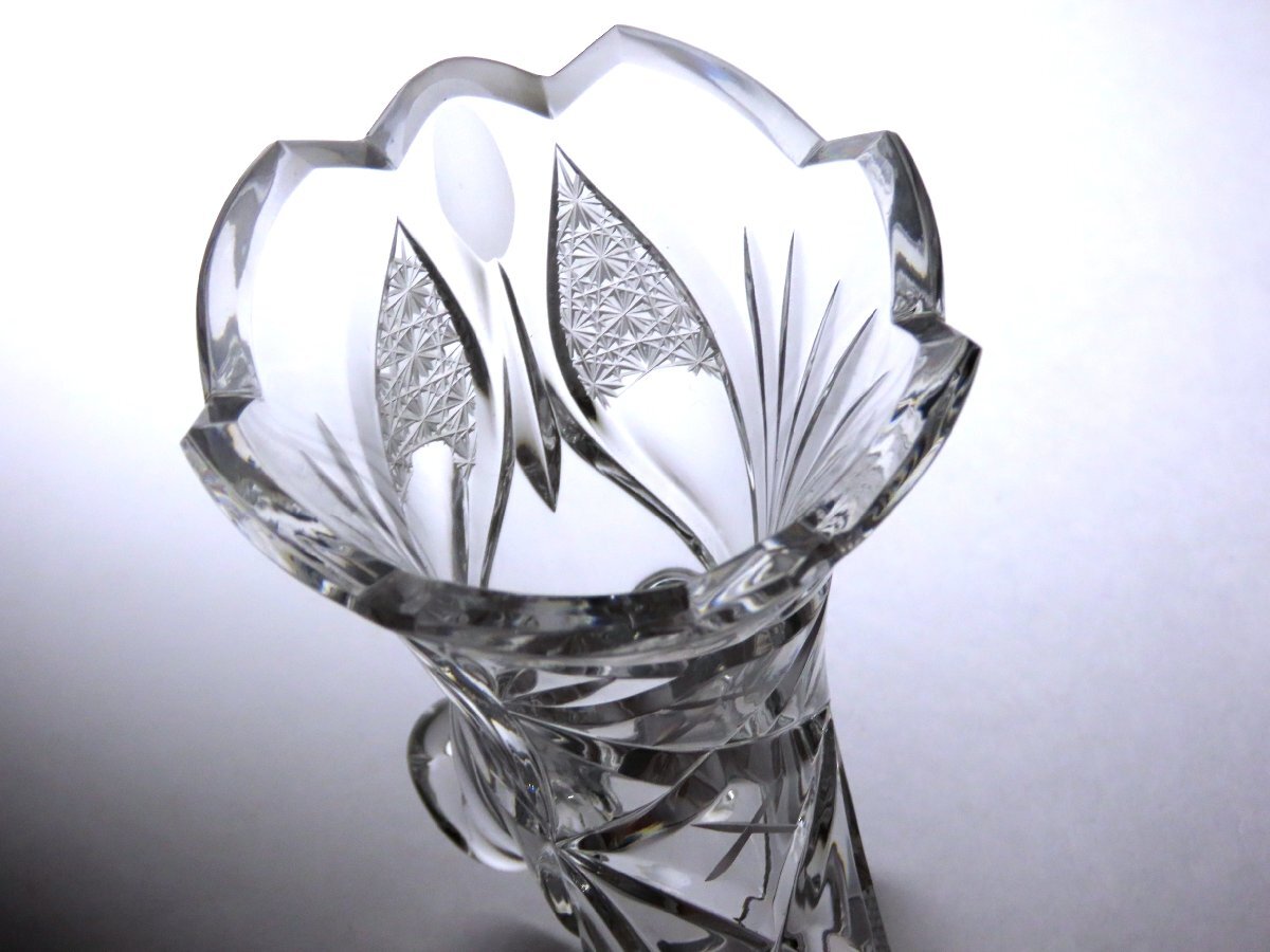 #bohemi Agras flower base crystal glass ( including in a package object commodity )
