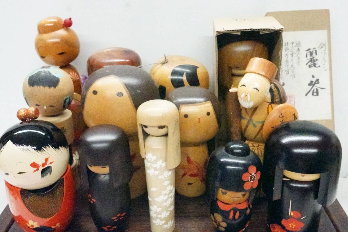 * Showa Retro традиция kokeshi произведение kokeshi .... высота примерно 11cm~20cm совместно 13 пункт традиция прикладное искусство японская кукла горячие источники земля производство украшение ....*3