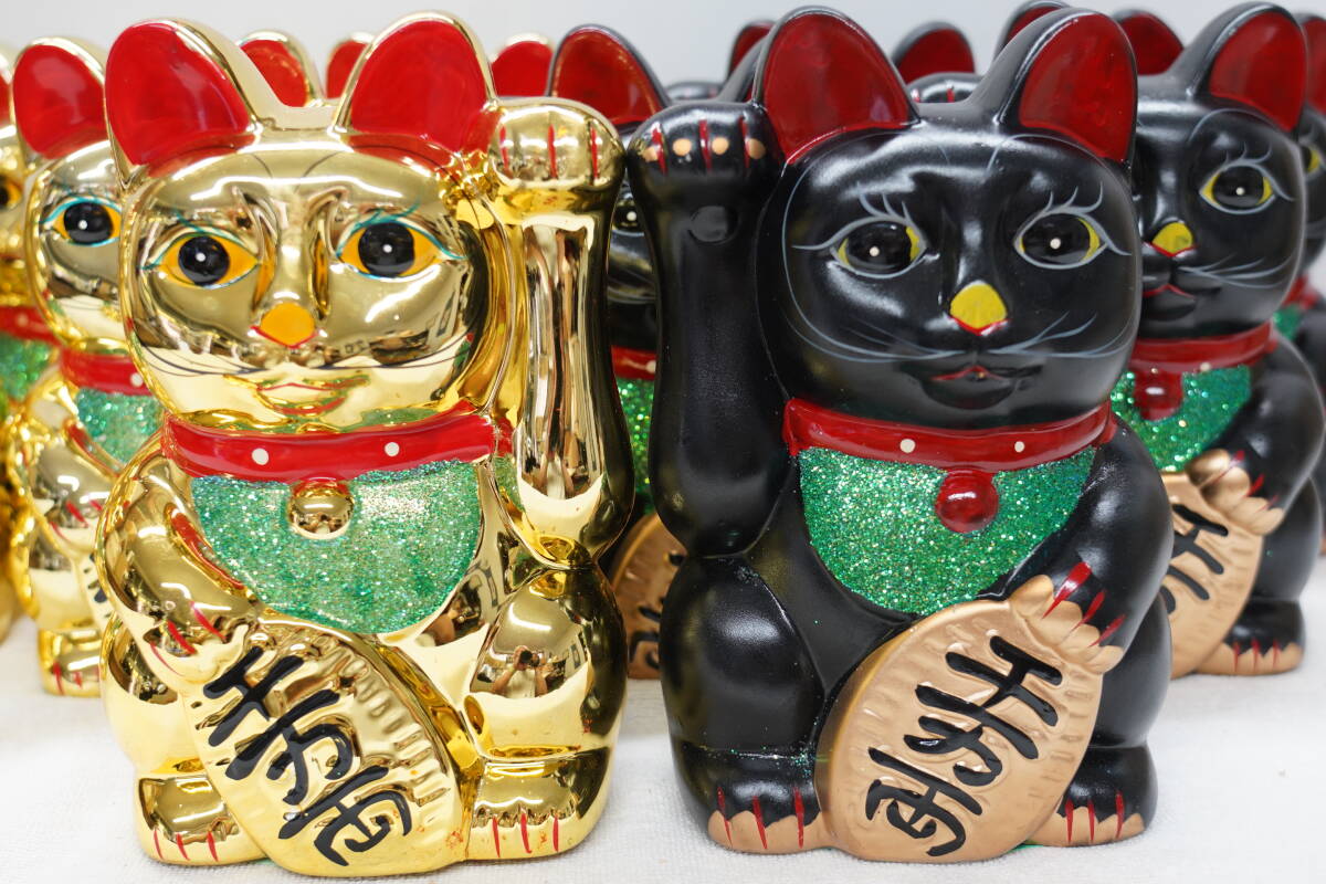 陶器 招き猫 約43cm 左手挙げ 昭和レトロ Yahoo!オークション - 昭和レトロ 招き猫 貯金箱 陶器 高さ約
