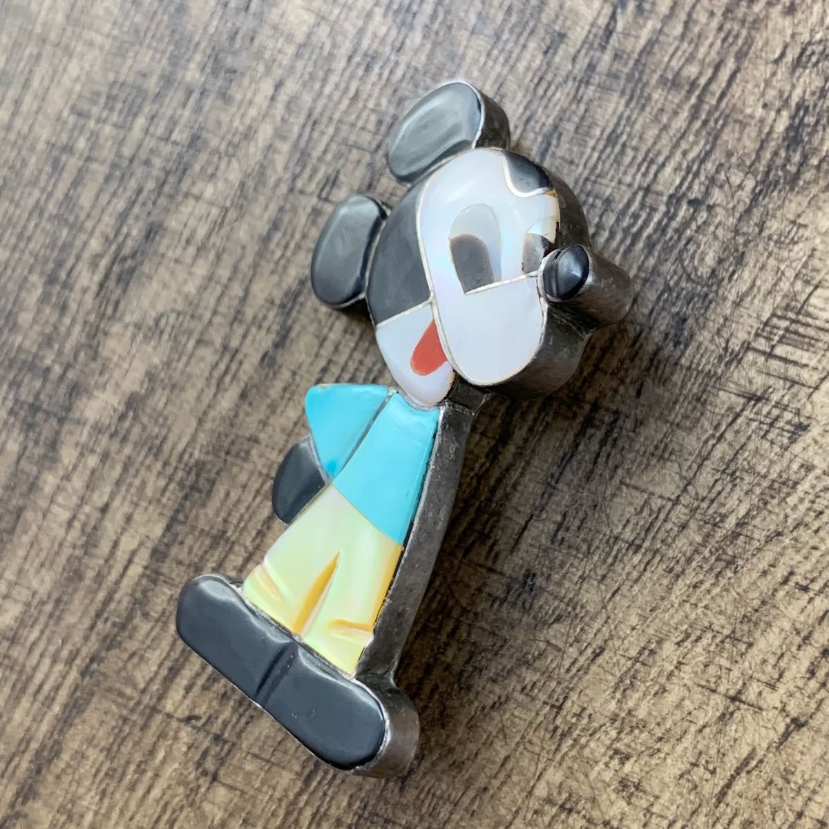 希少 Zuni ズニ族 ミッキーマウス Mickey インディアン 希少 Zuni ズニ族 ミッキーマウス Mickey インディアン