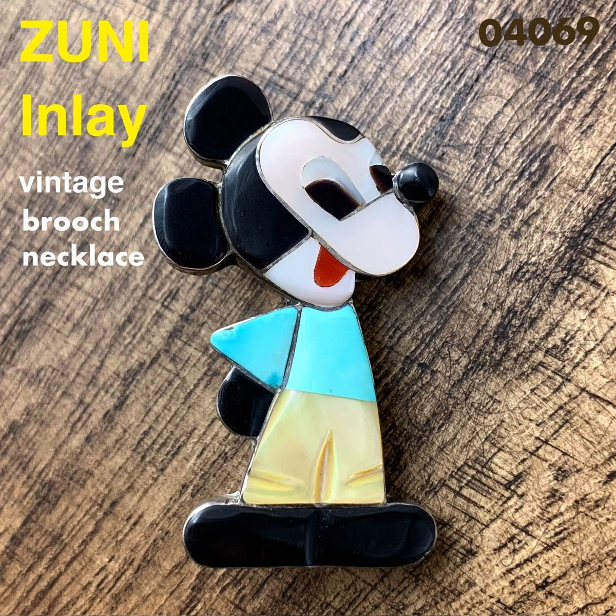 希少 Zuni ズニ族 ミッキーマウス Mickey インディアン 希少 Zuni ズニ族 ミッキーマウス Mickey インディアン