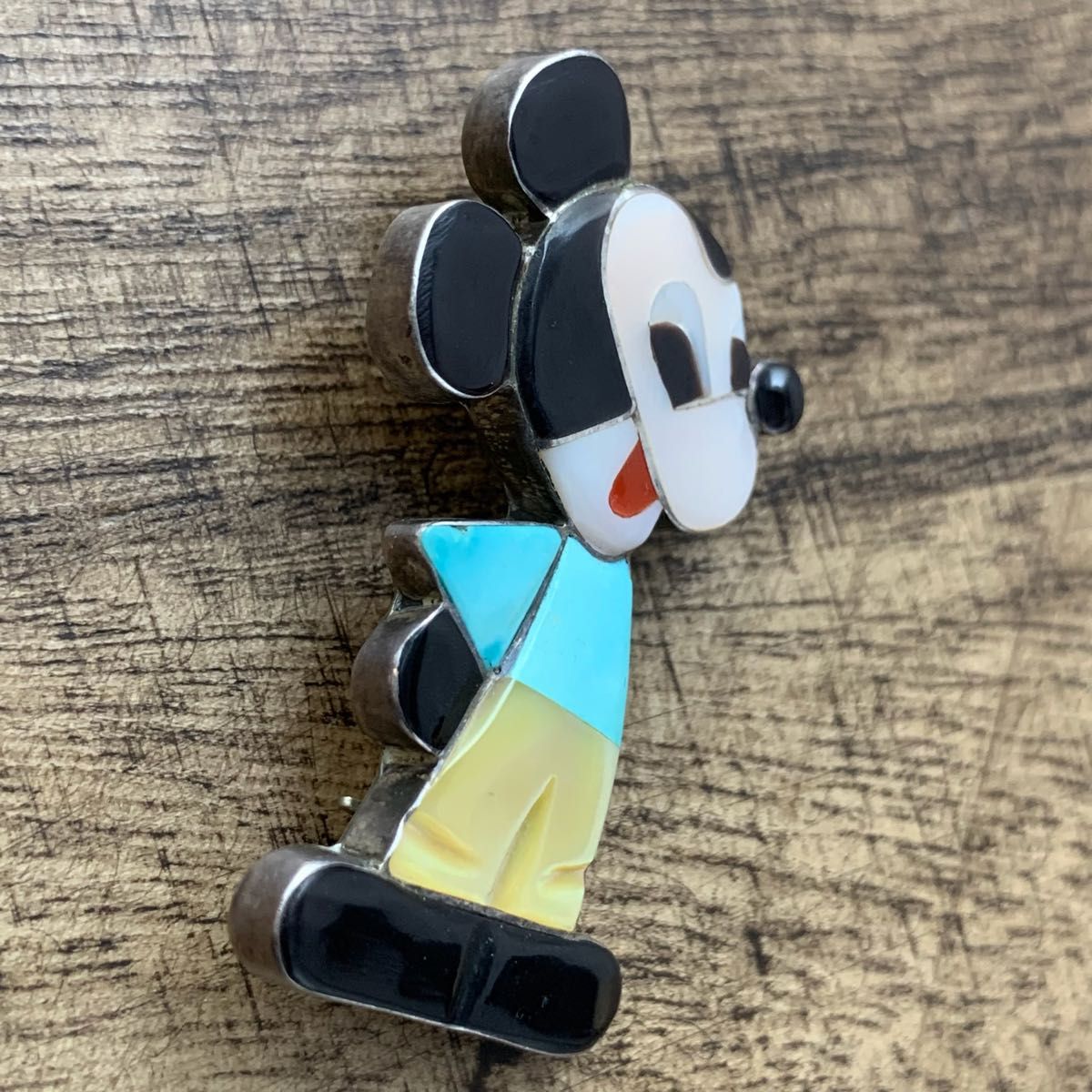 希少 Zuni ズニ族 ミッキーマウス Mickey インディアン 希少 Zuni ズニ族 ミッキーマウス Mickey インディアン