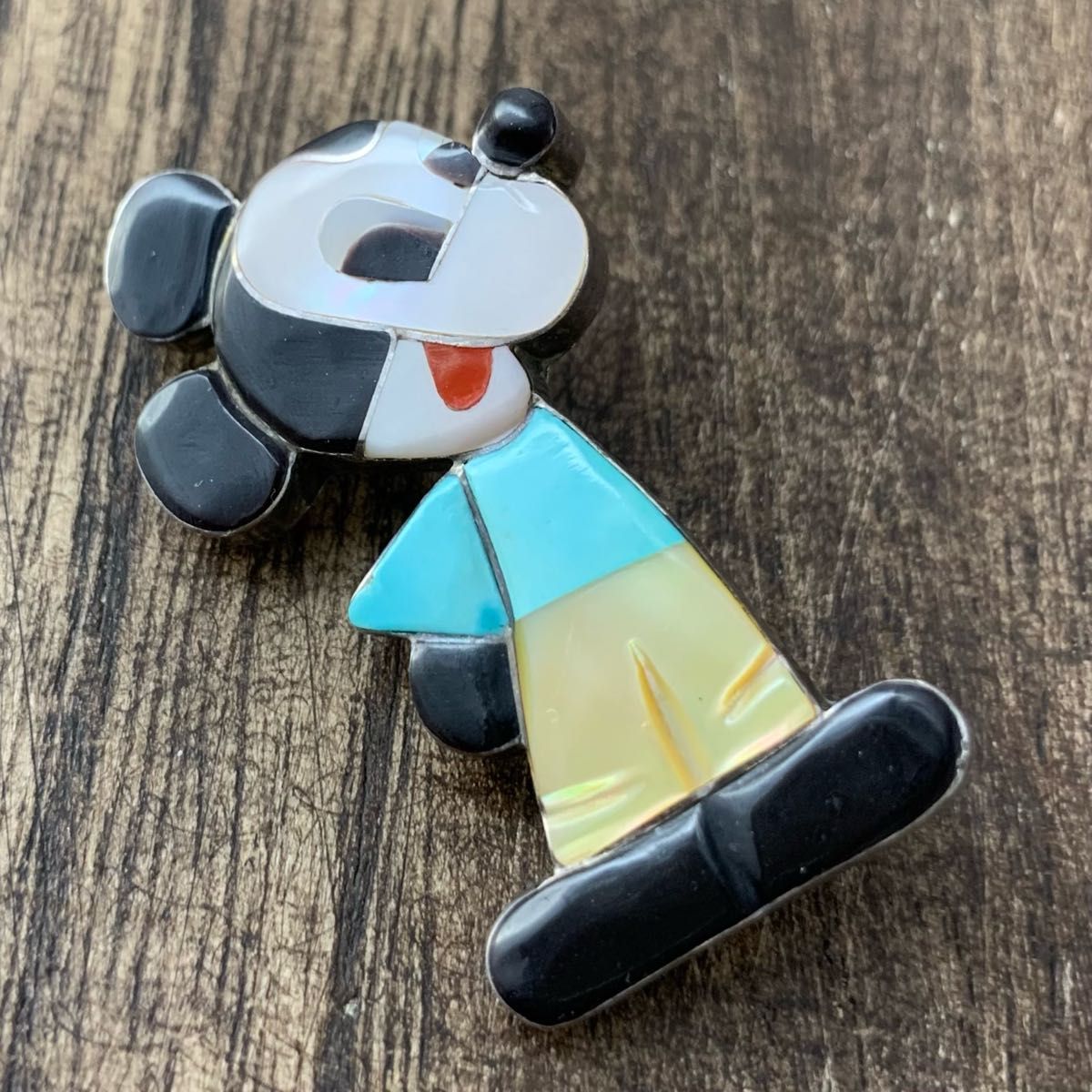 希少 Zuni ズニ族 ミッキーマウス Mickey インディアン 希少 Zuni ズニ族 ミッキーマウス Mickey インディアン